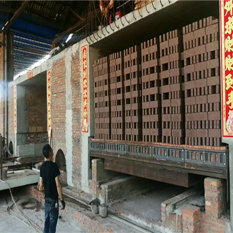 Miniquemadores automáticos de horno de gas, barro sólido, barro rojo, bloques, túnel eléctrico, horno para ladrillo