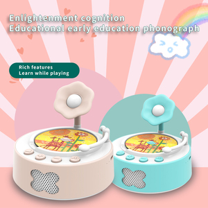 Lernspiel zeug für 2-4 Jahre alte Jungen Plattenspieler Elektronische Gadgets mit spanischen französischen Sprach karten Fun Learning Machines - Product Image 3