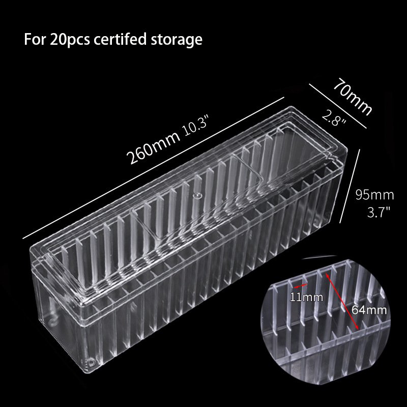 Clear: for 20pcs certified slab