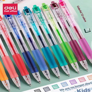 Deli SA500 High Quality <strong>Color</strong> Gel Pen Pink 1 Student <strong>Note</strong>-taking NoteTaking <strong>Notebook</strong> Colored Pen Press Move Smooth Signature Pen - Product Image 2