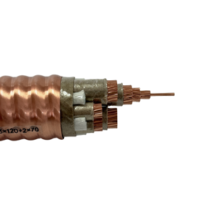 Yüksek sıcaklık ortamları için kılıflı bakır ile BTTRZ 3x120 + 2x70 yangına dayanıklı güç kabloları kabartmalı bakır çekirdek - Product Image 5