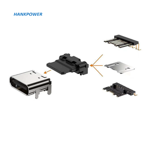 Customize Right Angle Flat FPC Ribbon USB Type C Male to FPC 2Pin Power Charge Cable With <strong>2</strong> Pin <strong>Red</strong> Black Wire - Product Image 2