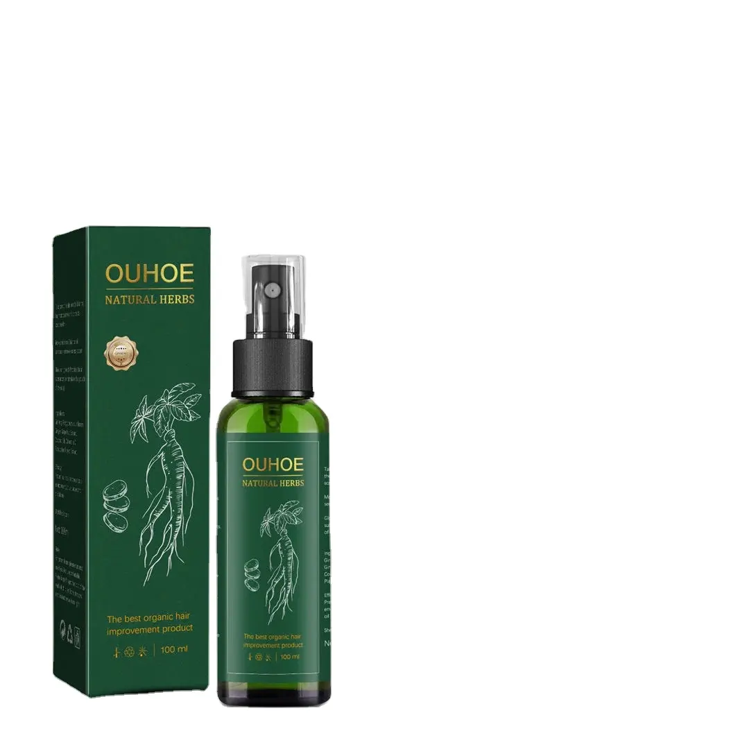 Private Label Natural Orgânico Anti Perda Regrowth Tratamento Scalp Elixirs Ginger Hair Growth Oil Serum