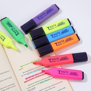 8 colori Non spurgo inchiostro scalpello punta evidenziatore fluorescente con Clip per disegno artistico scarabocchi - Product Image 6
