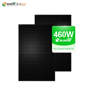 Bluesun Poland koper Rotterdam kho 450W 460W panel năng lượng mặt trời Châu Âu Topcon bifacial tất cả các tấm pin mặt trời màu đen với khung - Product Image 5