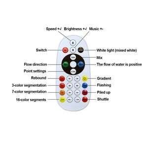 DC12-24V 24 Tasten RGB Vollfarb-wifi LED-Controller RGB adressierbare LED-Streifen Lichter Controller - Product Image 3