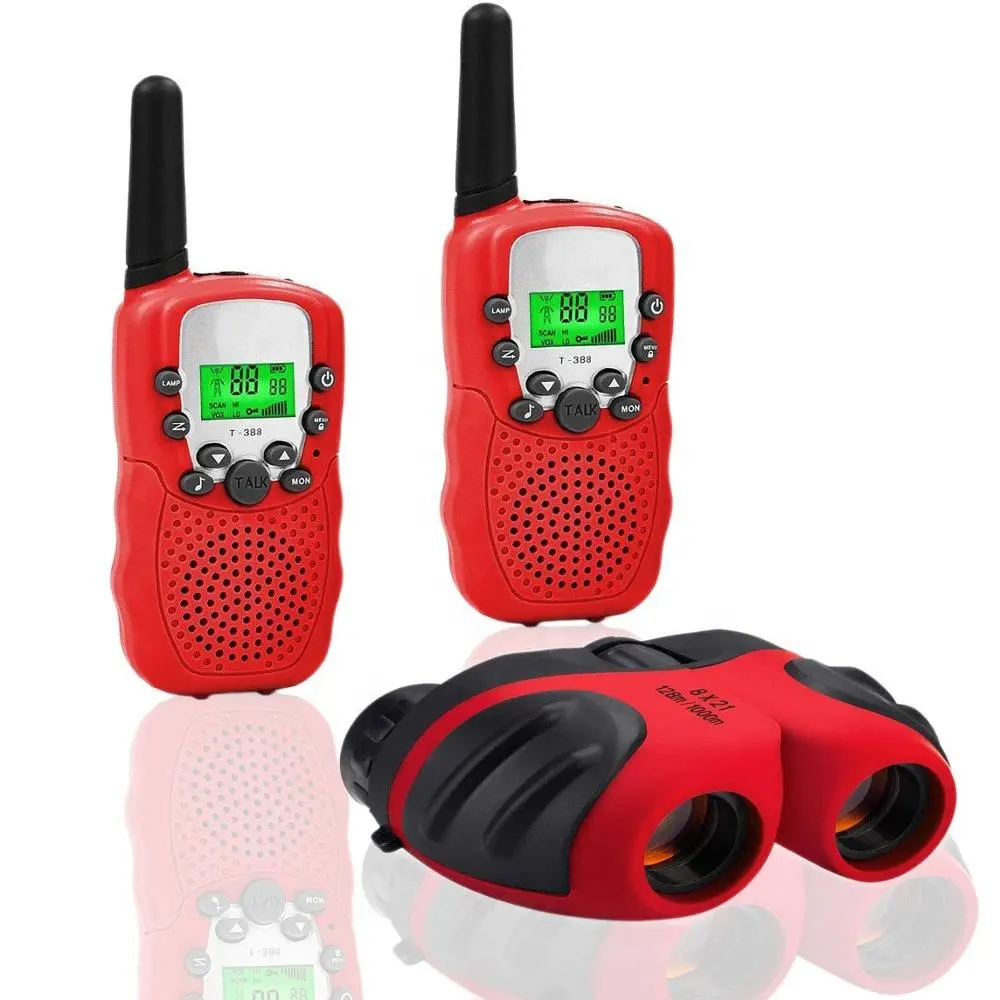 Outdoor Travel Compact 8x21 binocolo antiurto giocattoli ragazze ragazzi a lungo raggio bambini walkie talkie