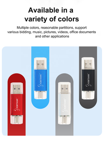 Mobliephone USB C Flash sürücü çift USB 128 Flash sürücü 64GB için delik 2-in-1 32GB USB-C 256 2.0 GB ile 3.0 GB tip-c Flash sürücü - Product Image 2