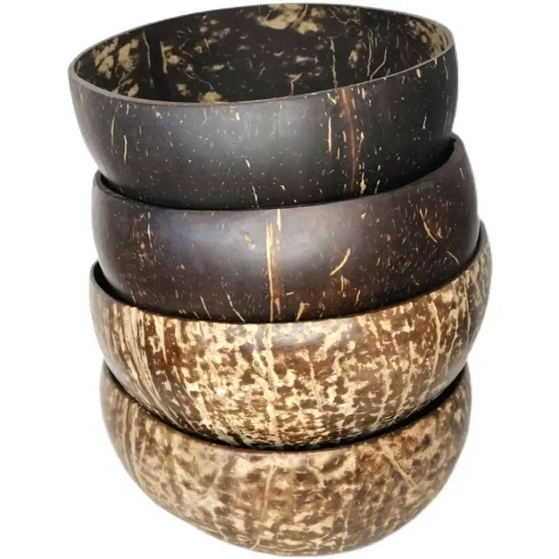 Cheapest And Newest Coconut Shell Bowl Wholesale Eco-friendly Handicraft Coconut Shell Engraved Bowl