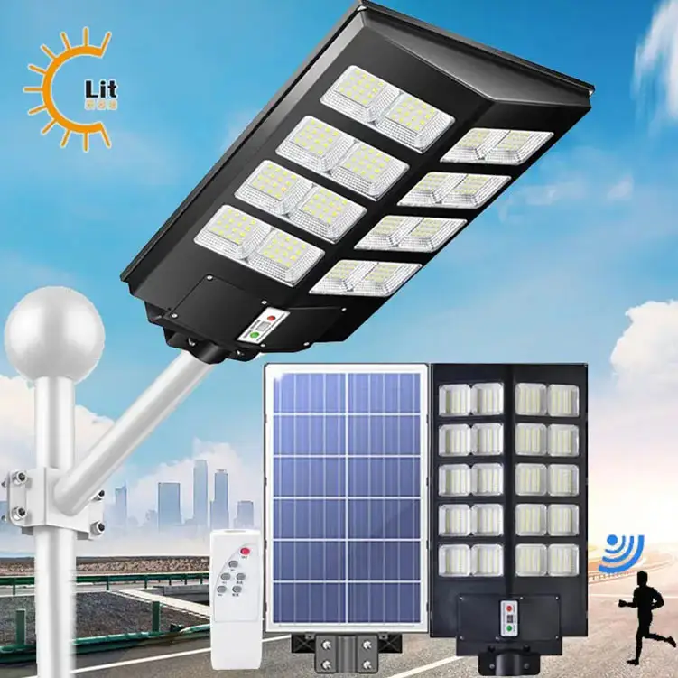 Illuminazione esterna a Led solare IP65 100W LED lampioni stradali a luce solare per autostrade