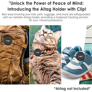 <span class=keywords><strong>IOS</strong></span> Findmy <span class=keywords><strong>Software</strong></span> Personal isierte verstellbare Abreiß schnalle Anti-Verlust-Sicherheit Smart Cat Air Tag für Kragen Halskette