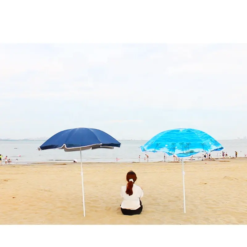 Guarda-chuva de praia uv, guarda-sol industrial pequeno com pico para proteção japonesa