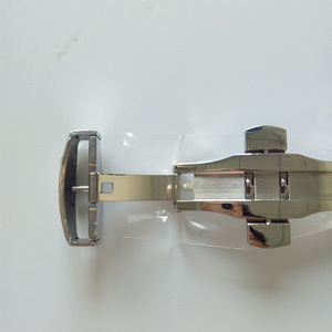 不锈钢 16 18 20 22 24毫米固体双重按钮折叠蝴蝶表扣部署表扣 - Product Image 4