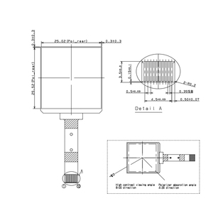 Ls013b7dh14 1.28 "176x176 <span class=keywords><strong>LCD</strong></span> hiển thị Module Transflective SPI giao diện 1.28 inch TFT <span class=keywords><strong>LCD</strong></span> hiển thị - Product Image 6