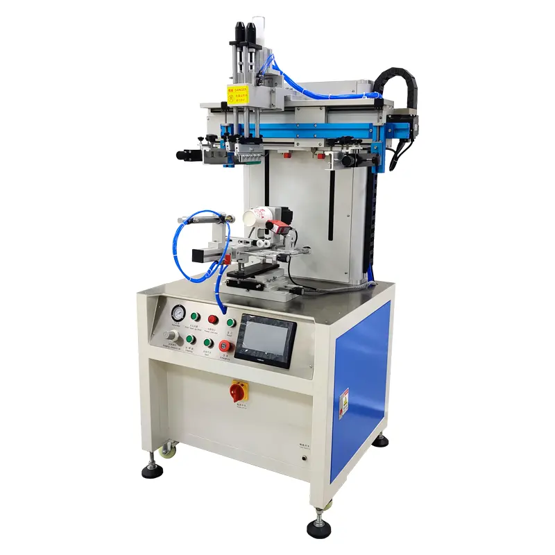 Cylindrical Semi-automatic Multi Color Bottle Screen Printing Machine With Color Registration