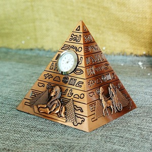 NEW Metal Egyptian Pyramids Architectural Souvenir Keepsake Urn Pyramids Building Model <strong>Egypt</strong> Tower Landmark Home Decor - Product Image 4