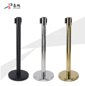 Đánh bóng thép không gỉ kiểm soát đám đông stanchion với 2m có thể thu vào vành đai rào cản - Product Image 5