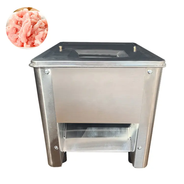 Sıcak satış ticari restoran Mini taşınabilir otomatik yumuşak et kesme dilimleri makinesi dilimleme küp zar için satış fiyatı