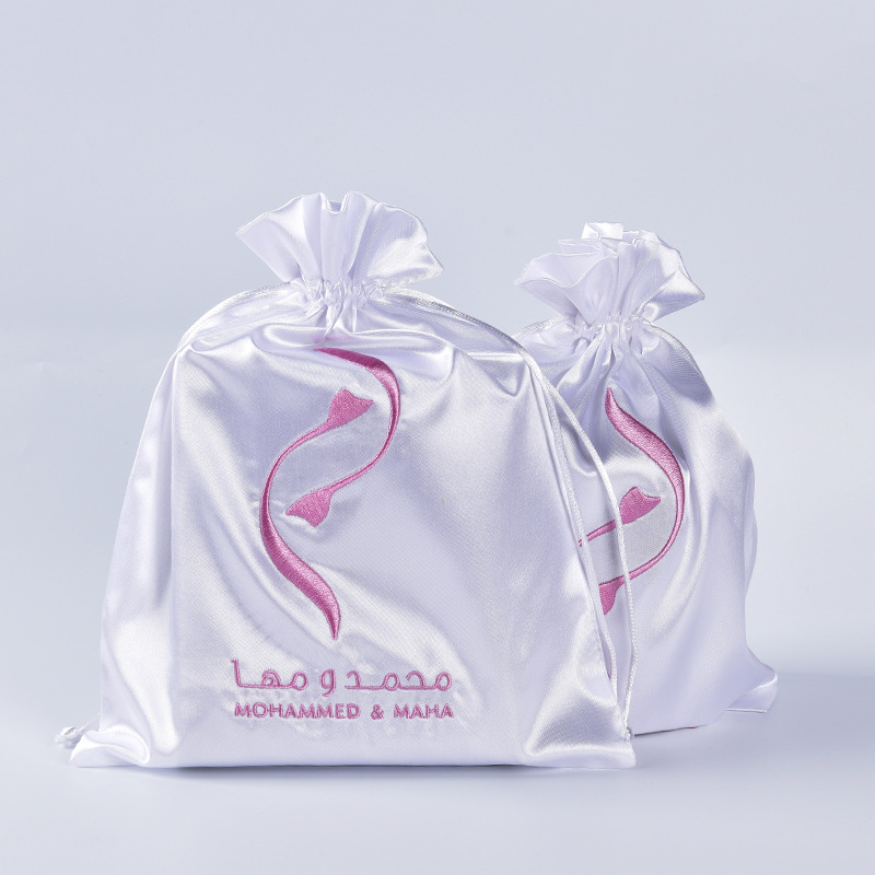 Silk drawstring bag-polyester