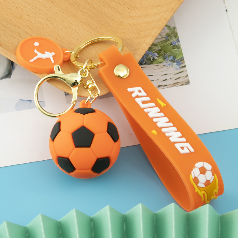 Soft rubber football - orange