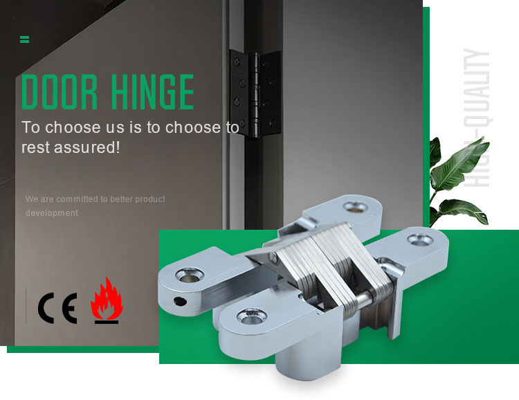 Doorplus 180 degree Hidden Folding Door Hinge Concealed Door Hinge For Flush Door