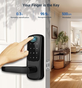 2024 yeni Dsymbol ttlock Tuya parmak izi kapı kilit elektron anahtar kart şifre tuş takımı anahtarsız giriş kapı kolu topuzu akıllı kilit - Product Image 2