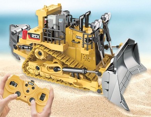 リモコン合金カートラック2.4GHzRCカーエンジニアリング車両トラックLEDライトサウンドブルドーザーモデルおもちゃホット販売 - Product Image 3
