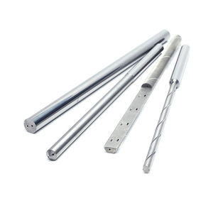 Hongfeng WC/Co Tungsten <strong>Carbide</strong> Alloy <strong>Cemented</strong> <strong>Carbide</strong> Round Rod With Two Helical Coolant Holes 30° For Cutting Custom