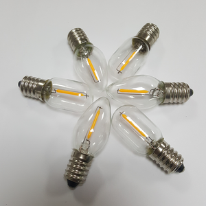 120V 220V E17 0.5W 1W led c9クリスマスライト電球c9 ledフィラメント電球交換ミニナイトledキャンドルランプ - Product Image 3