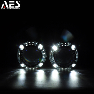 Panamera led kapak için AES dekoratif kapak 3 inç bi xenon projektör lens H4 h7 led far dönüşüm kiti - Product Image 6