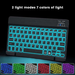 Combo de teclado y ratón inalámbrico retroiluminado, ultrafino, para iPad, IOS, Android, Windows - Product Image 2