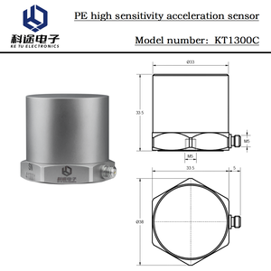 Accelerometro PE monoasse piezoelettrico vibrazione e Shock sensore di misurazione 3 pC/g - Product Image 2