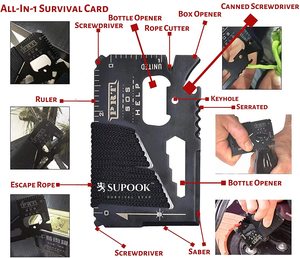 1で14 Doomsday Survival KitとSafety Alarm KeychainためEmergency Tools Pack - Product Image 5