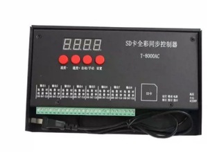 SXZM-T-8000Ac 220V RGB-LED-Streifens teuerung Programmier barer 8-Kanal-Ausgang 8192 Pixel-Sync-Steuerung mit LED-Pixel-Controller der SD-Karte - Product Image 3