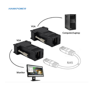 VGA to RJ45 <strong>Adapter</strong> RJ45 to VAG Signal Extender Male and Female 15Pin Ethernet Cable Extender Connector - Product Image 5