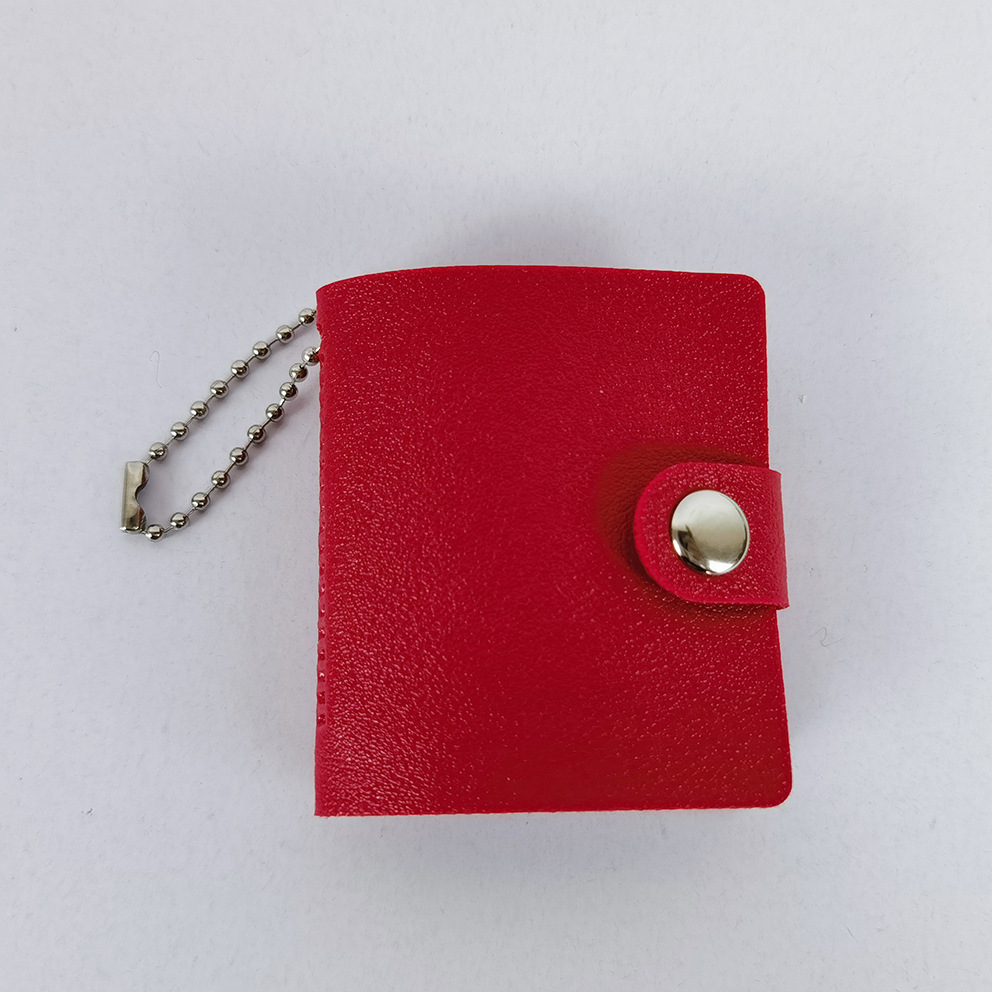 Cláusula de cadena de cuero rojo de 2 pulgadas.