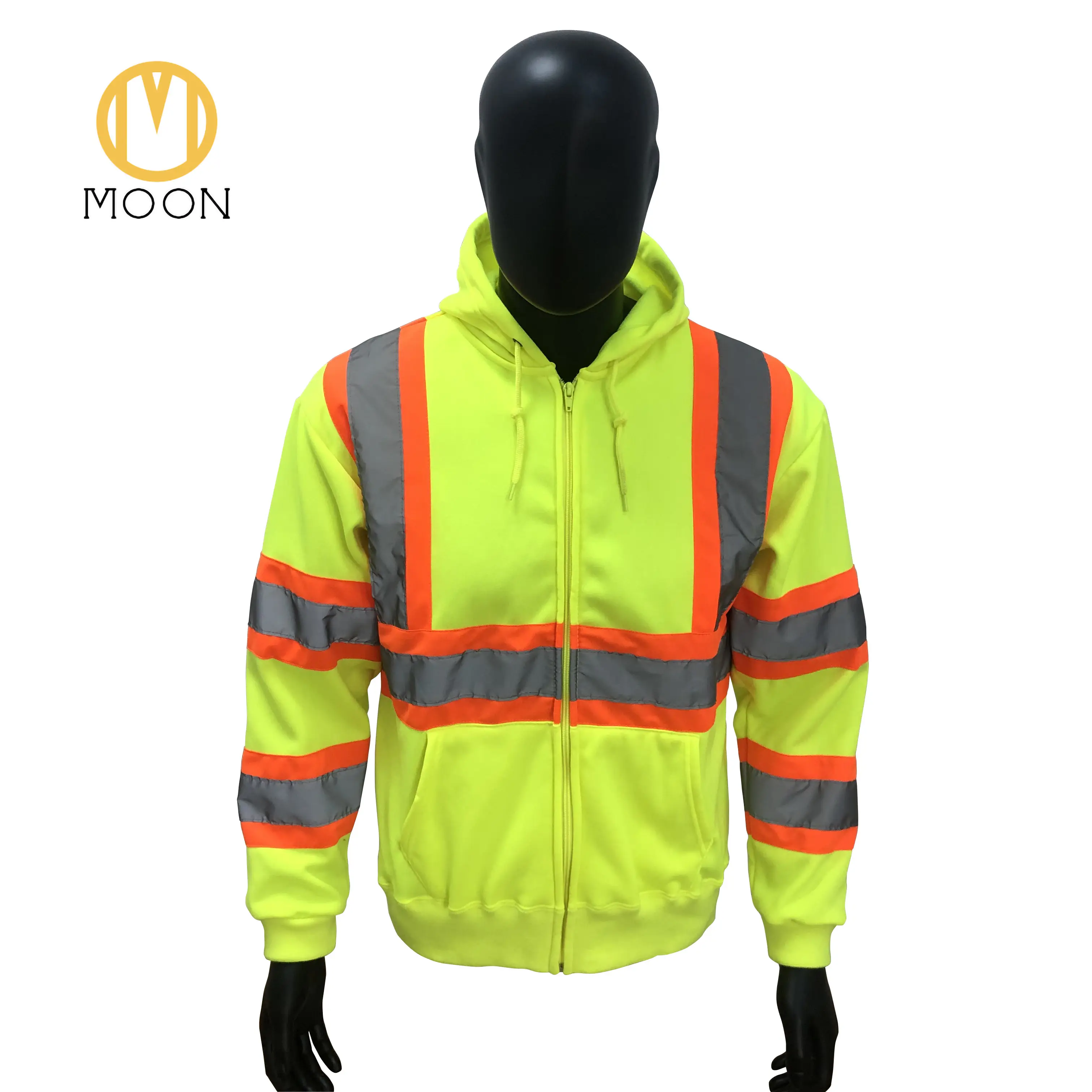 Chaleco de seguridad personalizado para hombre, uniforme de trabajo reflectante de alta visibilidad, chaqueta de construcción, ropa de trabajo reflectante