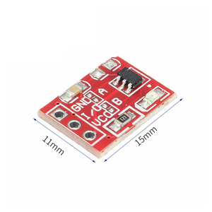 Nuevas llegadas Módulo de sensor táctil capacitivo de 4 cargas con luz piloto Led IC de detección táctil para luz de sensor táctil Led TTP224 - Product Image 4