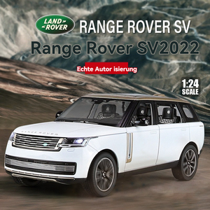 Diecast alaşım model araba 1:24 Range Rover SV 2022 alaşım araba modeli ses ve ışık geri çekme süslemeleri ile metal model - Product Image 2