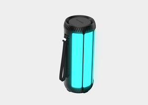 可定制迷你便携式无线扬声器RGB灯圆形防水户外蓝牙通信 - Product Image 5