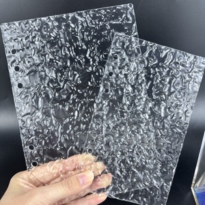 A6 Transparent Acrylic Binder Cover Student <strong>Notebook</strong> Spiral Binder Refill Box File Leather Folder Bag Holder for <strong>Document</strong> - Product Image 2
