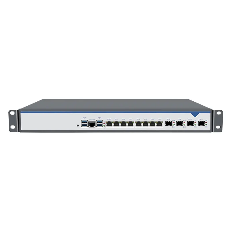 BKHD 1U Rackmount-Firewall Server-Router 8 × 2,5 GbE erweiterter 4 × 10 G SFP + kompatibler Pfsens Mikrotik-Netzwerkwabe B760 8L 4S