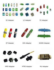 Sc st lc fc apc upc e2000 单工单工双工快门无 flangless 光纤适配器 - Product Image 3