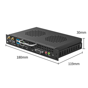 Black Embedded Server Linux Comput ConWifi In-Tel I3 I5 I7I9モジュールホストAndroid80ピン産業用ミニコンピューターOps Pc - Product Image 3