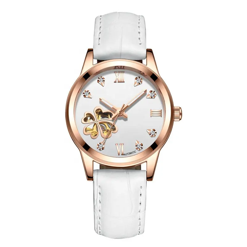 Выдалбливают в форме сердца деловые часы для женщин автоматические наручные часы женские модные дизайнерские OEM Роскошная бумажная коробка подарка идеи часы, наручные часы с механизмом