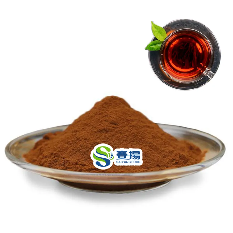 Bubuk teh hitam instan Ceylon/Kenyan/Assam bubuk ekstrak teh hitam 100% bubuk teh hitam larut dalam air murni