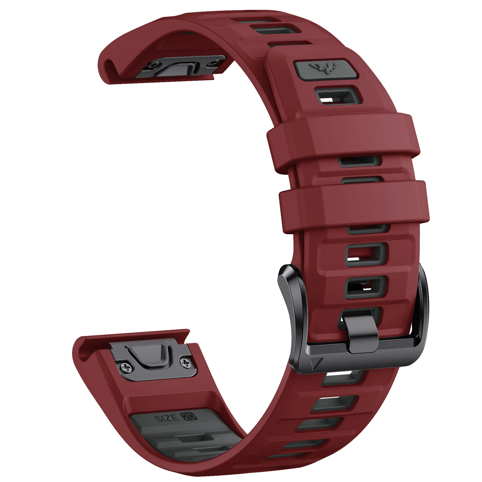 Wine red graphite gray