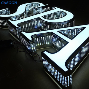 工場直接ストリップボードビッグレターサイネージLedイルミネーションレターサインストア用 - Product Image 4