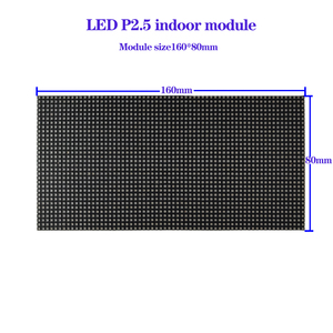 แผงหน้าจอแสดงผล LED แม่เหล็ก6.3*3.1นิ้วสีเต็มรูปแบบแผงแผงแผงวงจร LED สำหรับ P2.5ในร่ม