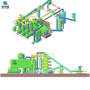 Waste Tires Are Made Into <strong>Fuel</strong> <strong>Oil</strong> and Used to Heating in Steel Plant Steelmaking Continuous Pyrolysis Machine - Product Image 2